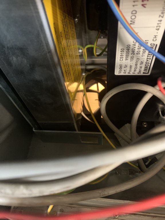 Damaged Power Supply Fan